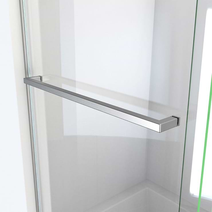 DreamLine Essence 60"x60" Reversible Sliding Bathtub Door with Clear Glass in Brushed Nickel