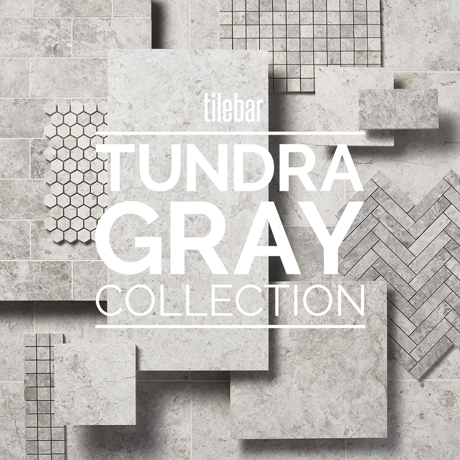 Tundra Gray 1 Honed Hexagon Limestone Mosaic