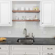 Loft Spa Super White Tuscany Pattern Glass Polished Mosaic Tile
