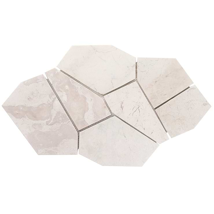 Nature Organica Lovina White Honed Marble Mosaic Tile