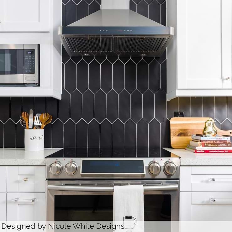 Aliante Black 4x12 Porcelain Tile