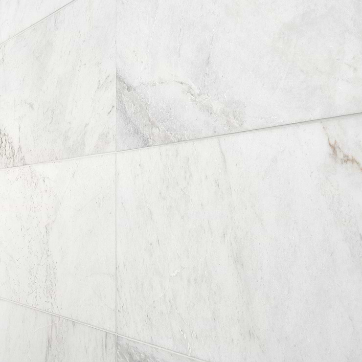 Alaska White 12x24" Honed Marble Tile