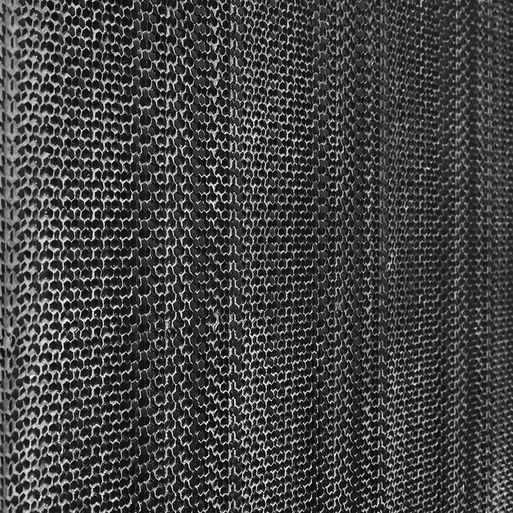 Sound Echo 3D Black Resin Mosaic Tile