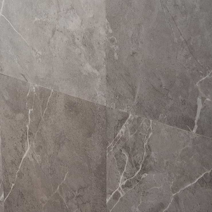 Optoro Chauny Marble Dark Beige 28mil Wear Layer Rigid Core Click 12x24 Luxury Vinyl Tile