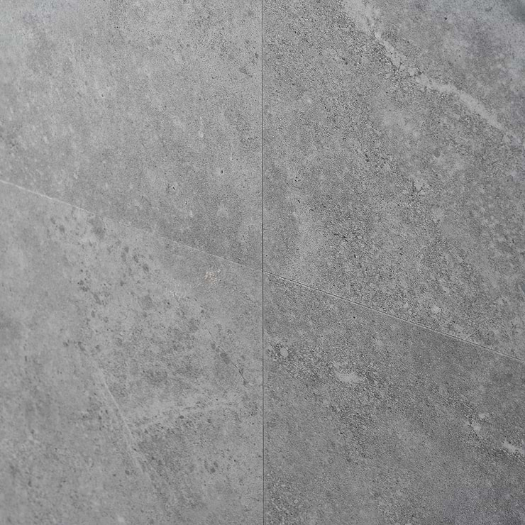 Optoro Juneau Sandstone Medium Gray 28mil Wear Layer Rigid Core Click 12x24 Luxury Vinyl Tile