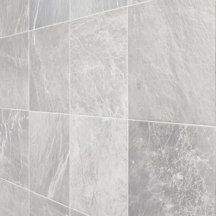 Nordic Gray 12x12 Satin Marble Tile