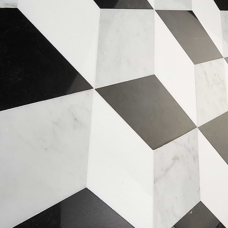 Havasar Classico 8x9 Polished Marble Mosaic Tile