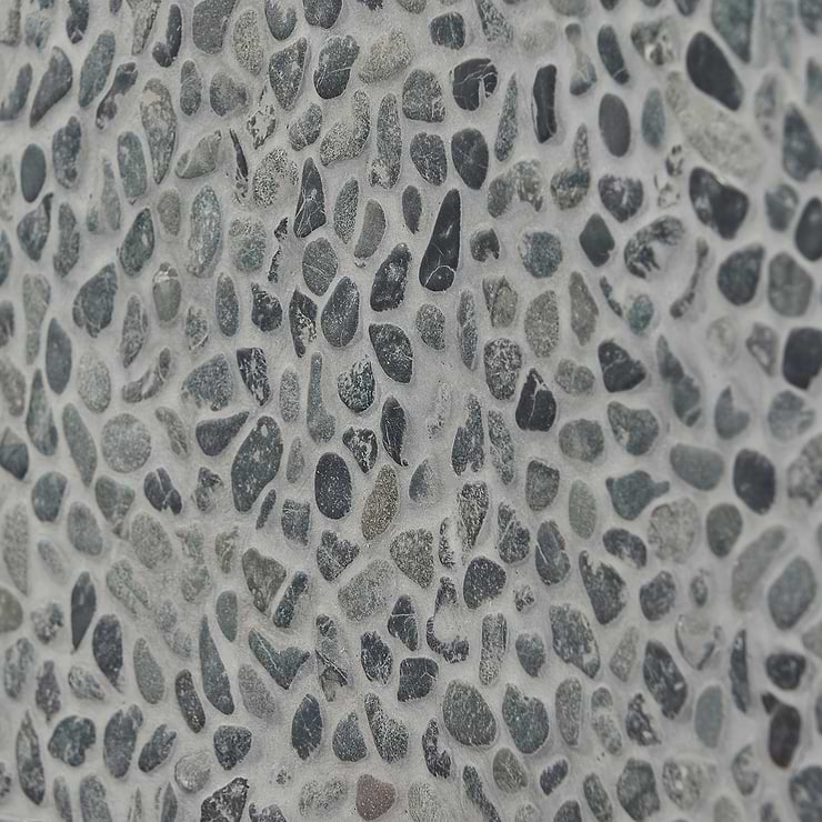 Nature Lava Black Micro Pebble Mosaic