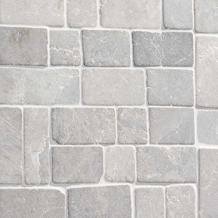 Nature Gray Antique Pebble Mosaic 