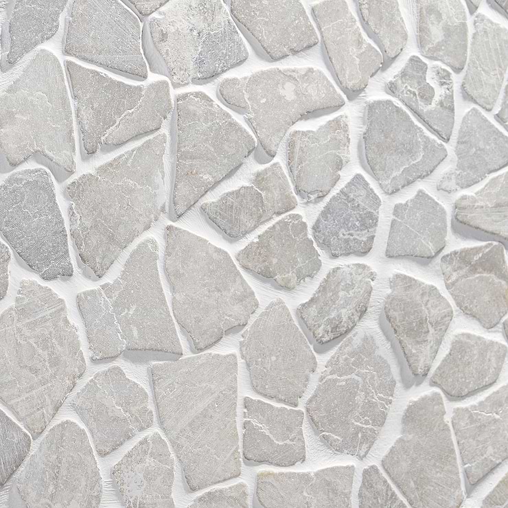 Nature Gray Tumbled Pebble Mosaic