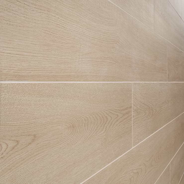 Oaktree Elegant Ash Beige 7x60 XL Wood Look Matte Porcelain Tile