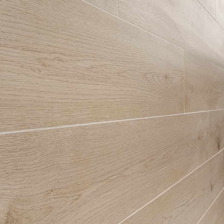 Oaktree Natural Ash Beige 8x48 Wood Look Matte Porcelain Tile
