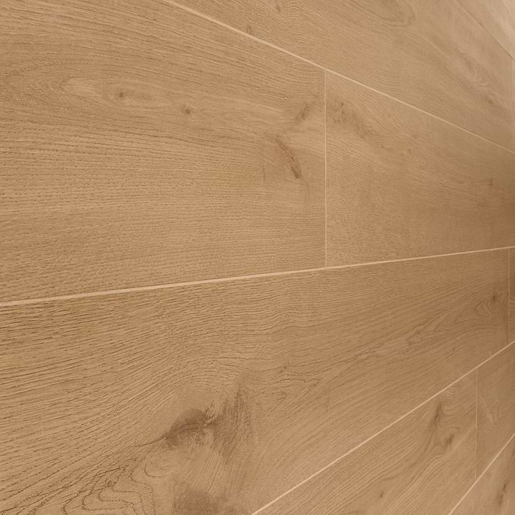 Oaktree Natural Pale Brown 8x48 Wood Look Matte Porcelain Tile