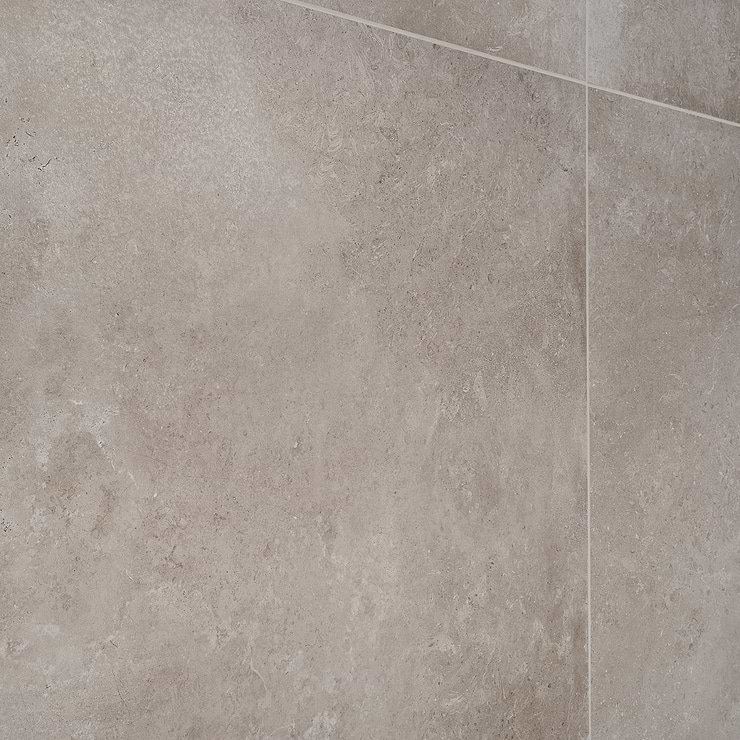 Saint Remy Grigio Gray 36x36 Limestone Look Semi-Polished Porcelain Tile