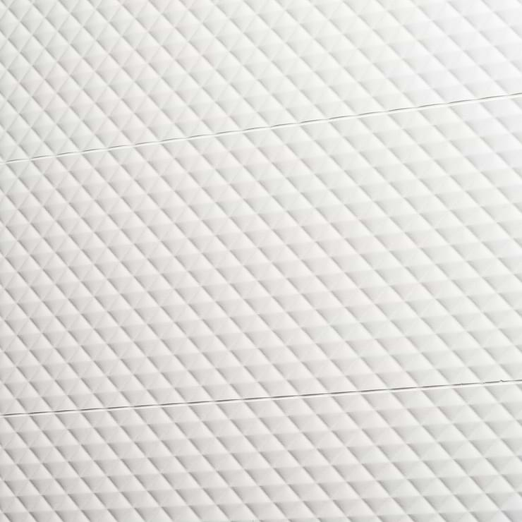 Reverb Pillowed White 12x36 3D Matte Ceramic Tile