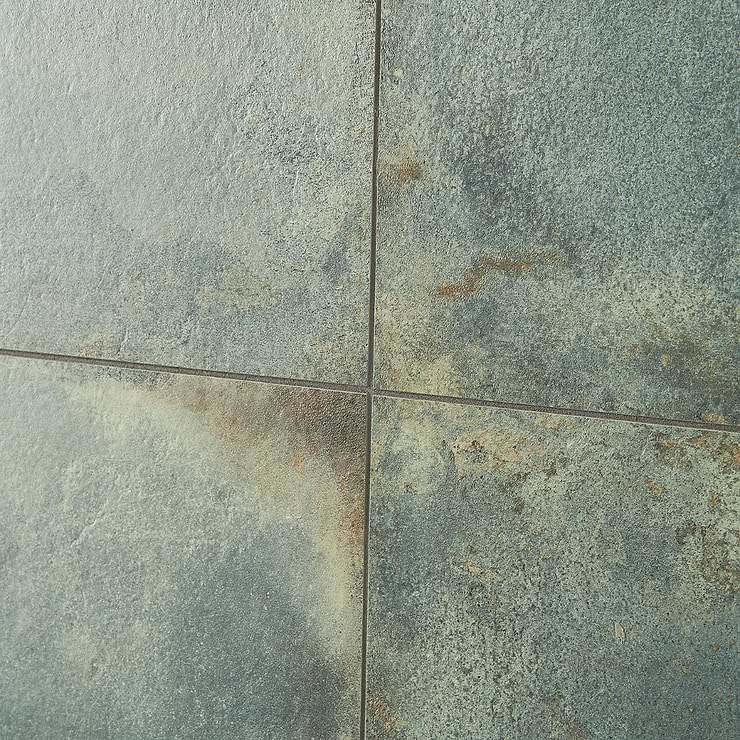 Sample-Angela Harris Flatiron Aquamarine Matte Porcelain Tile