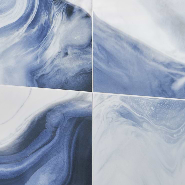 Waverly Blue 24x48 Polished Porcelain Tile