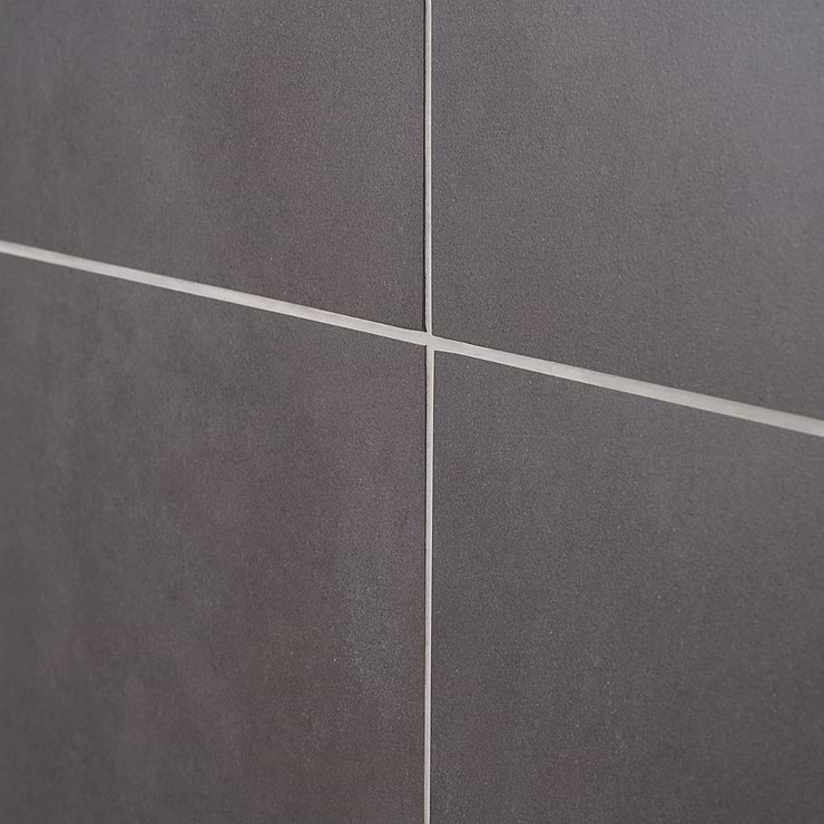 NewTech Antracite Gray 24x24 Double Loaded Matte Porcelain Tile