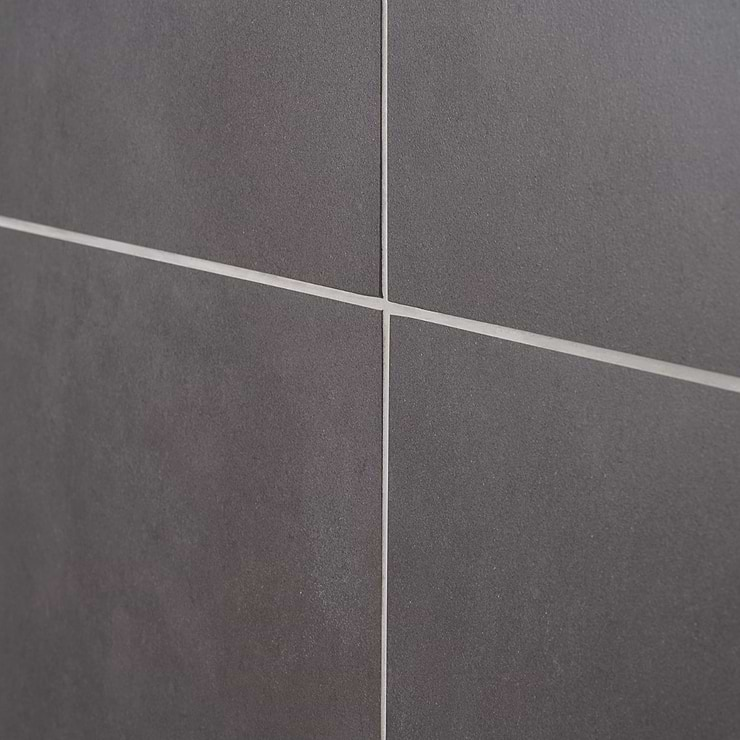 NewTech Antracite Gray 24x24 Double Loaded Matte Porcelain Tile