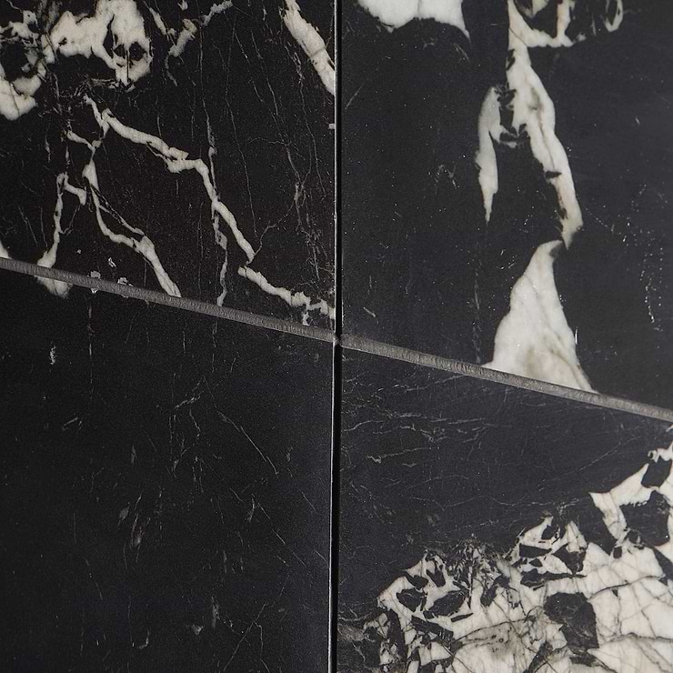 Valiant Black Antique 30x30 Polished Porcelain Tile