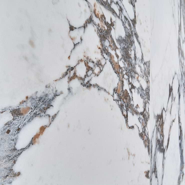Autograph Arabescato White 48x48 Marble Look Satin Porcelain Tile