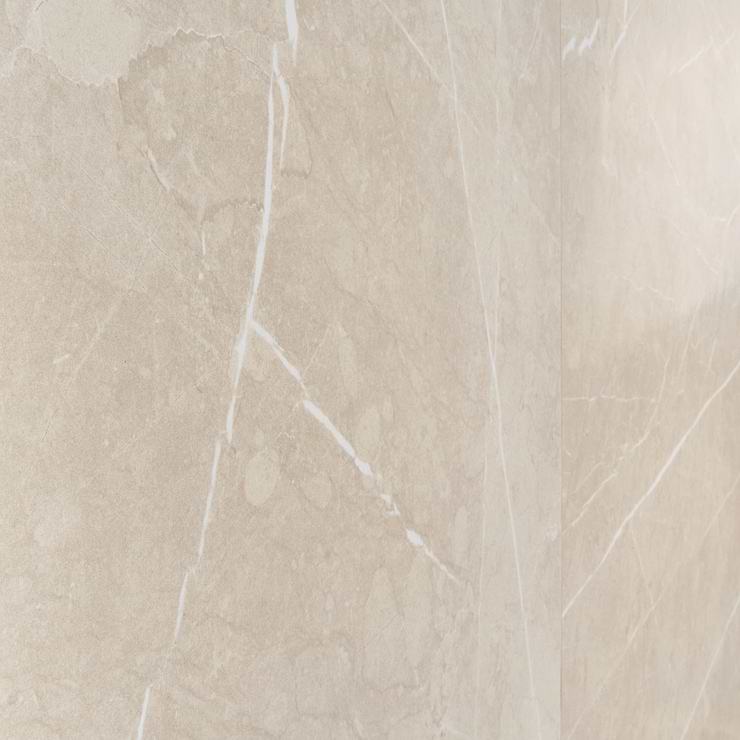 Autograph Crema Beige 48x48 Marble Look Satin Porcelain Tile