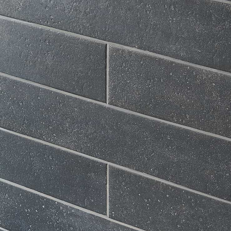 Texstone Antracita Dark Gray 4x19 Matte Porcelain Subway Tile