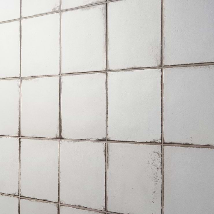 Los Lunas White 8x8 Matte Porcelain Tile