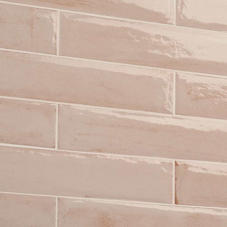 Paint Rosa Pink 3x16 Glossy Porcelain Subway Tile