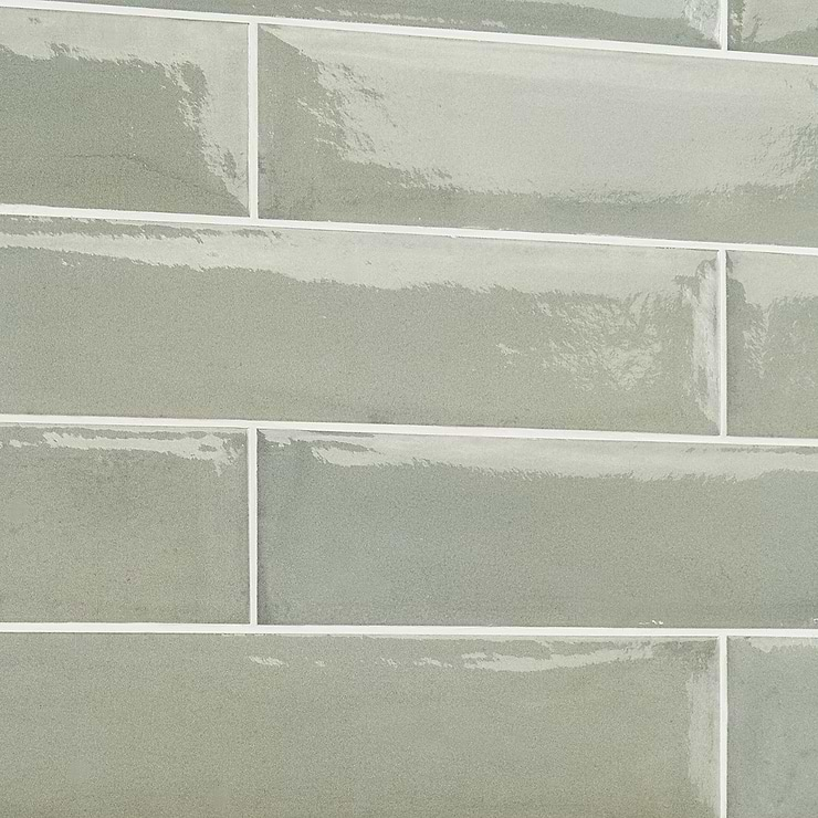 Paint Verde Green 3x16 Glossy Porcelain Subway Tile