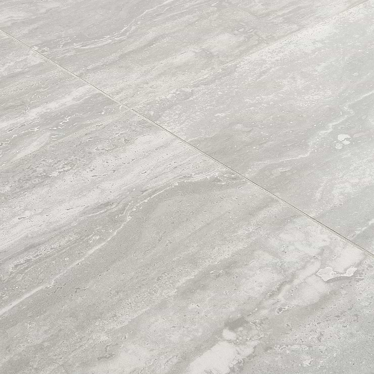 Basic Travertine Silver 24x48 Matte Porcelain Tile