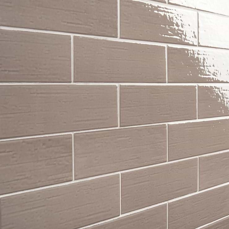 Kiln Dark Gray 3x9 Polished Porcelain Subway Tile