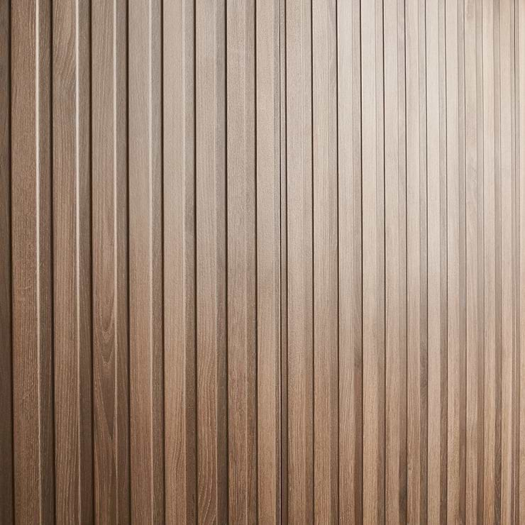 Nobu Ribbon Roble Brown 24x48 Wood Look Matte Porcelain Tile