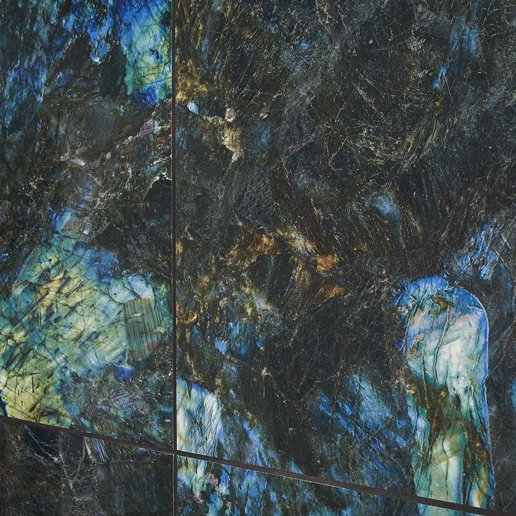 Jewel Onyx Labradorite Blue 24x48 Polished Porcelain Tile