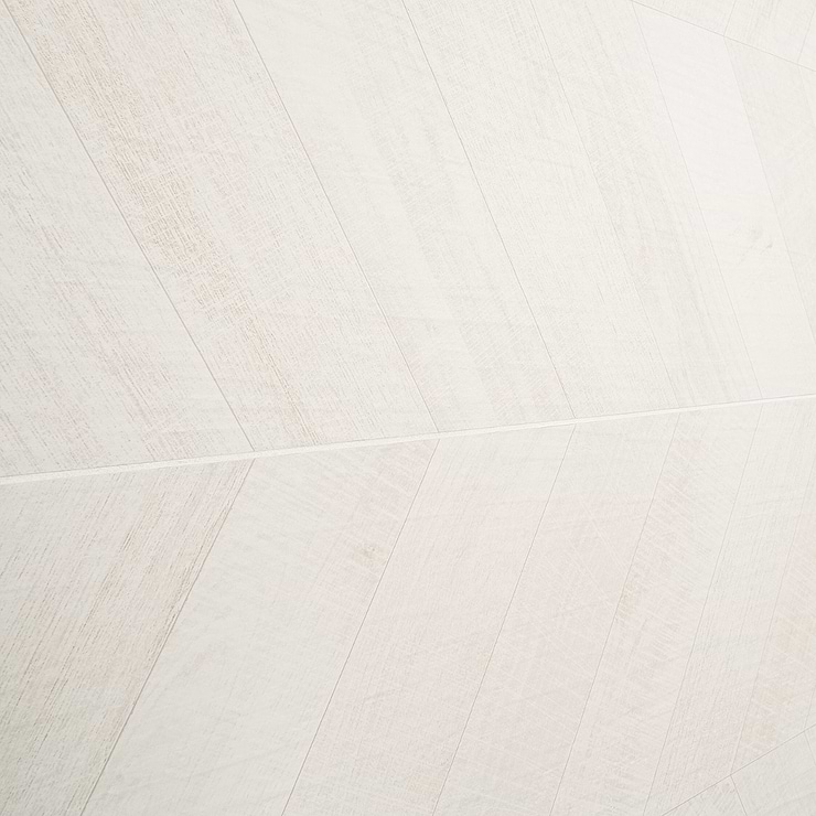 Kenridge Chevron White 24x48 Wood Look Matte Porcelain Tile