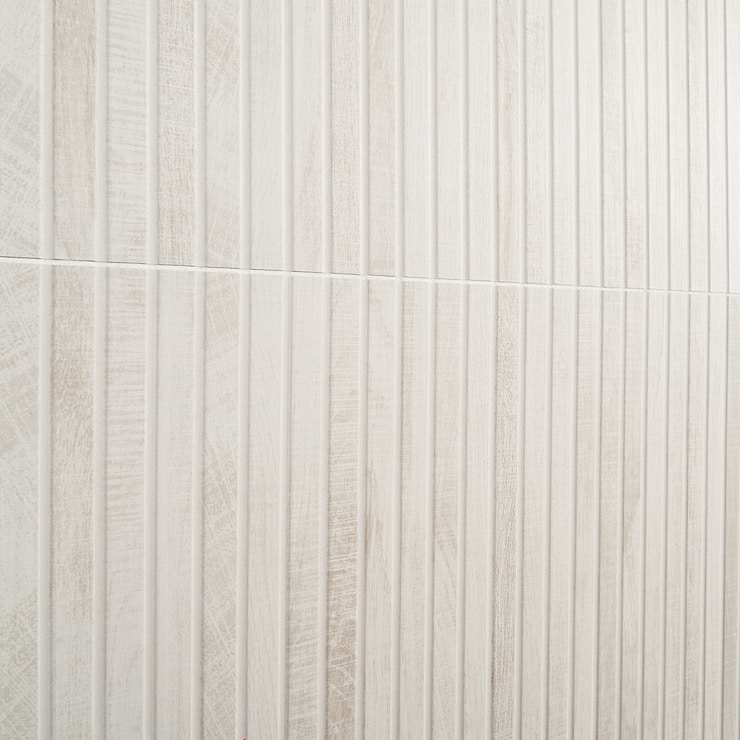 Kenridge Ribbon White 24x48 Wood Look Matte Porcelain Tile