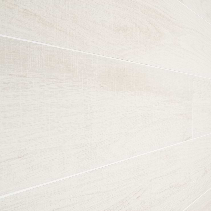 Kenridge White 8x48 Wood Look Matte Porcelain Tile