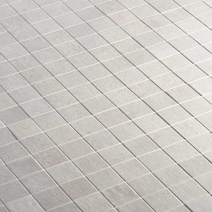 Bronx Argent Silver 2x2 Matte Porcelain Mosaic Tile