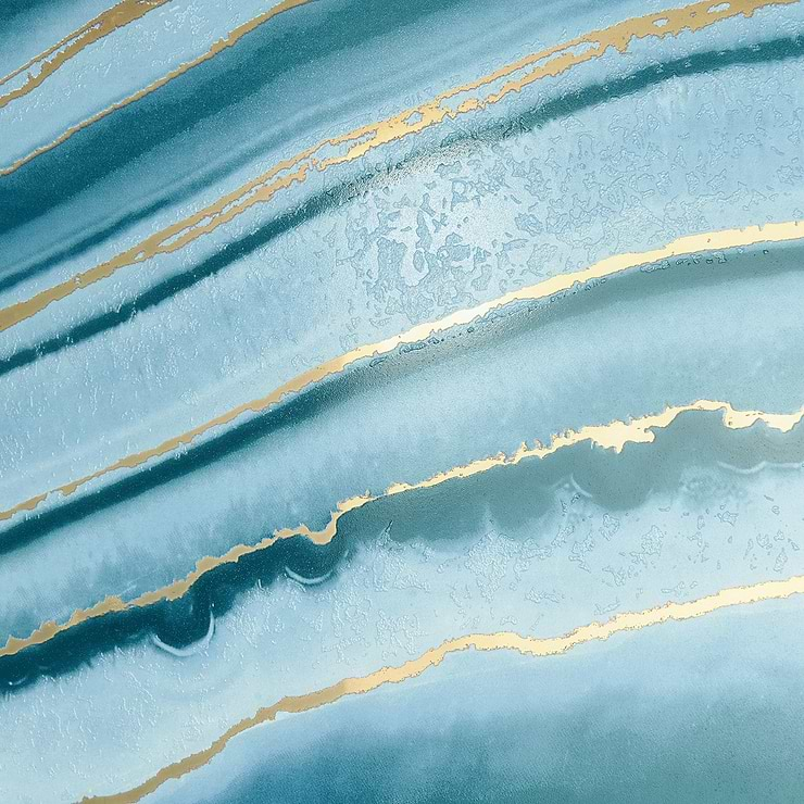 Agate Art Ocean Green 24x48 Artisan Decor Polished Porcelain Tile