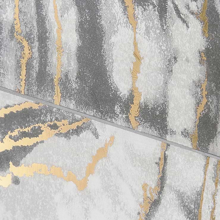 Agate Art Smoke Gray 24x48 Artisan Decor Polished Porcelain Tile