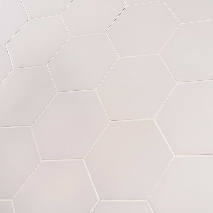 HexArt Blanco 8" Porcelain Matte Tile 