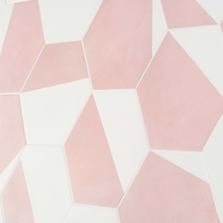 HexArt Pop Rose 8" Hexagon Matte Porcelain Tile