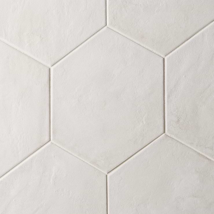 Ava Bianco 8" Hexagon Matte Porcelain Tile