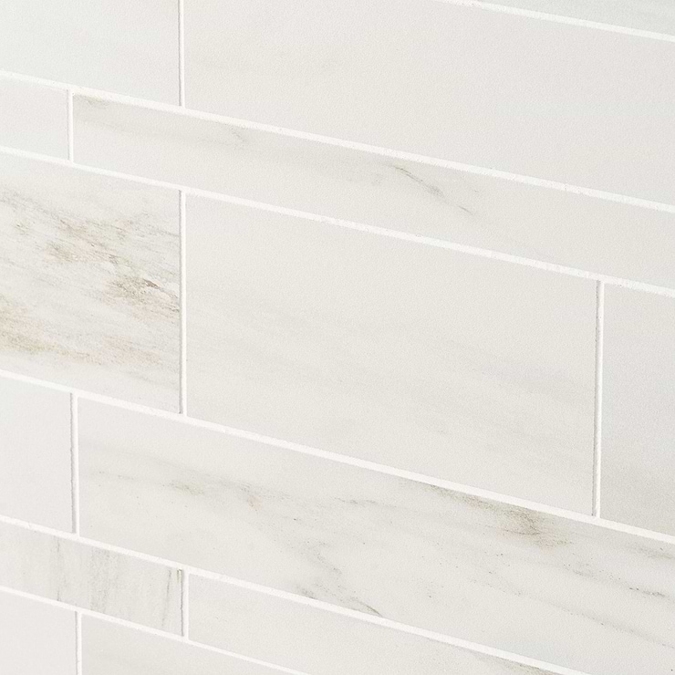 DreamStone Dolomite Snow Railroad Matte Porcelain Mosaic