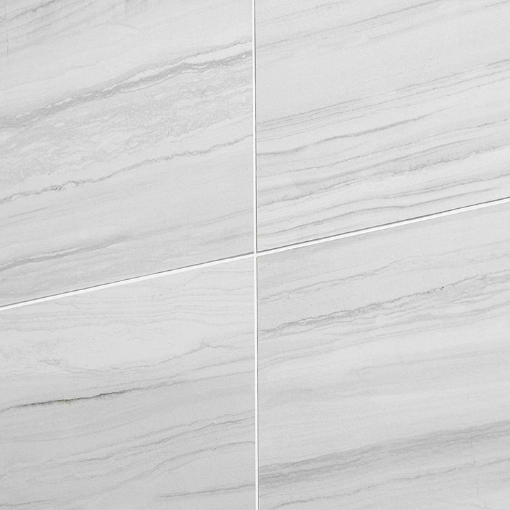 DreamStone Luminus White 12x24 Matte Porcelain Tile