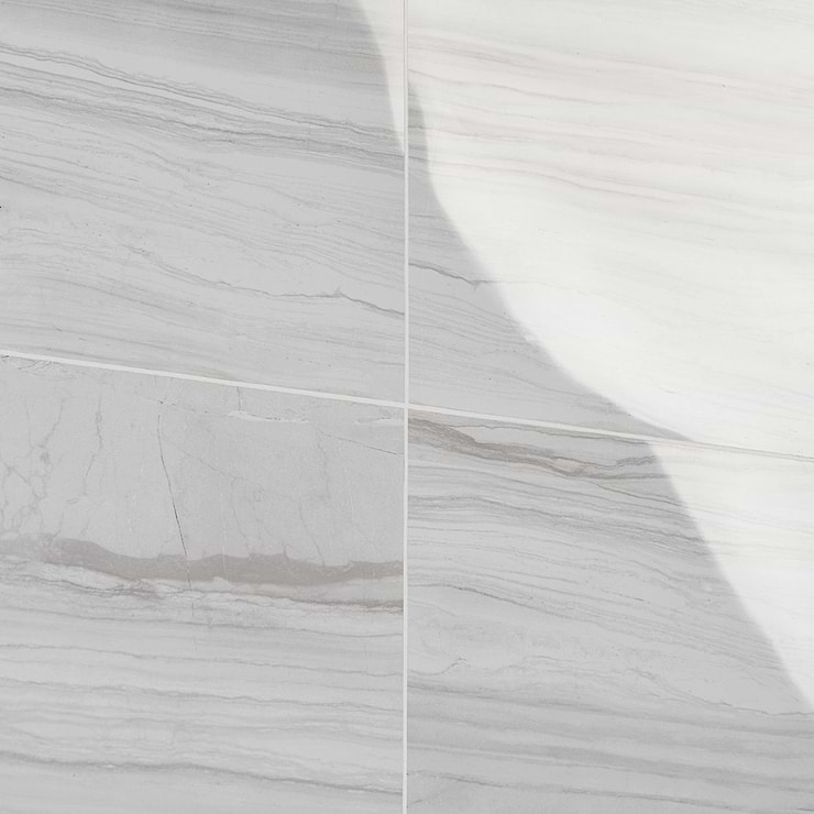 DreamStone Luminus White 12x24 Polished Porcelain Tile