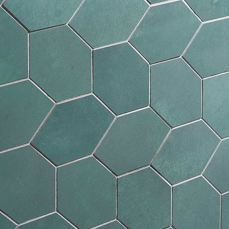 Bond Viridum Green Foliage Matte Porcelain Mosaic Tile