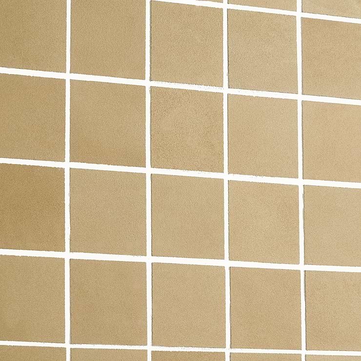 Clay Glee Yellow 2x2 Matte Porcelain Mosaic Tile