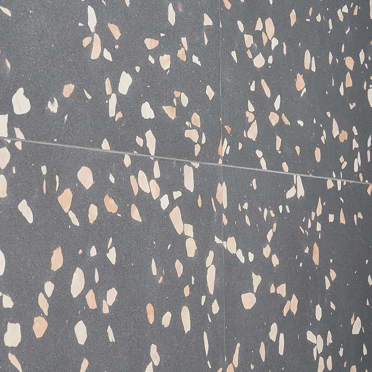 Terrazzo Italy Dolce Grande Gray 24x24 Honed Terrazzo Tile