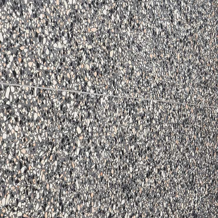 Terrazzo Italy Dolce Mora Gray 24x24 Honed Terrazzo Tile